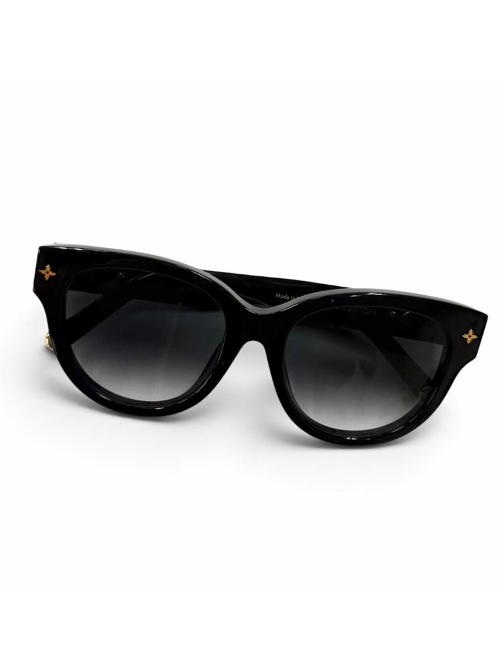 Louis Vuitton Sunglasses My Monogram Round Black Gold Eyewear